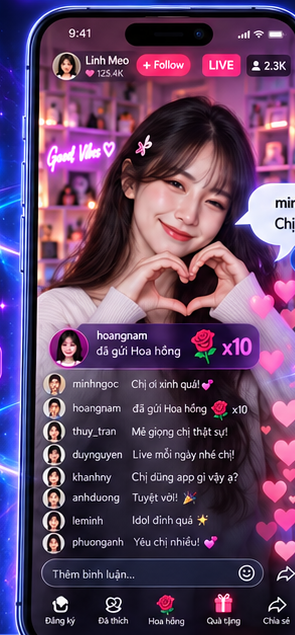 TikTok LIVE Stream Mockup